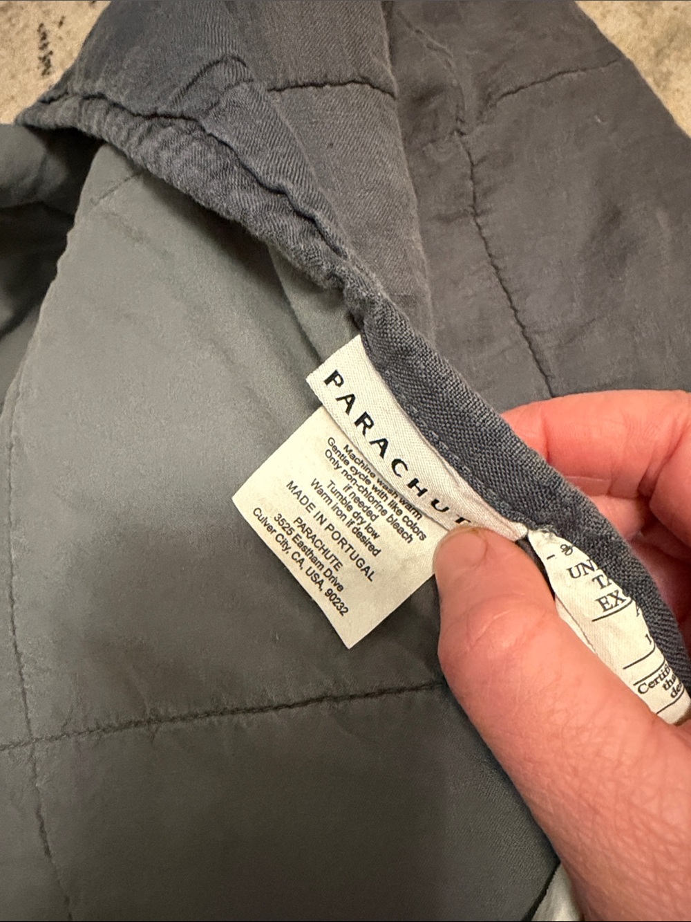 Parachute Linen Box Quilt - Twin/Full